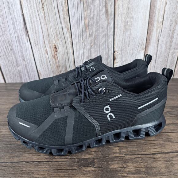 On Running Other - On Cloud 5 Waterproof Running Shoes Men's Sz 8.5 Triple Black (VGC)